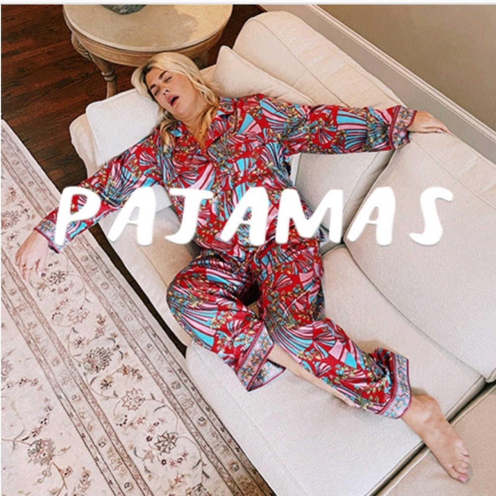 NWOT Show Me Your Mumu x Heather McMahon Classic PJ Set Positano Paisley